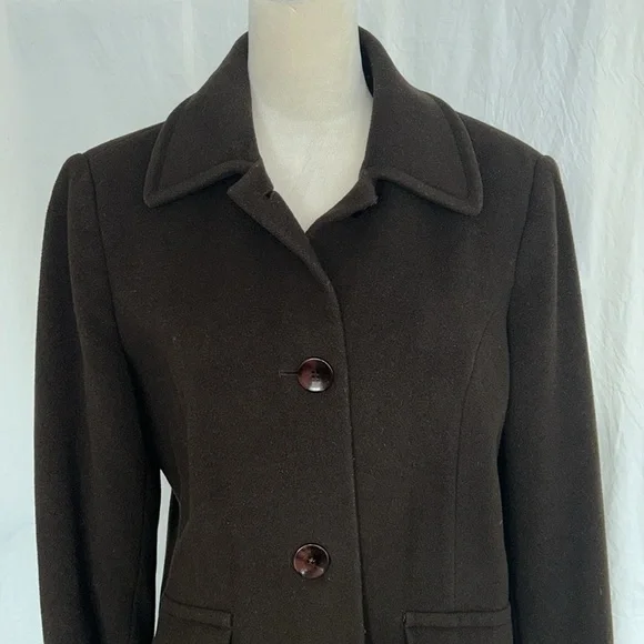 Worthington: Classic Brown Women's Coat: Size Size Medium - Picture 3 of 8